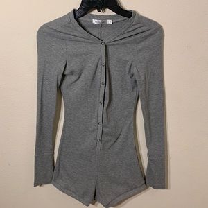 Grey Short Romper
